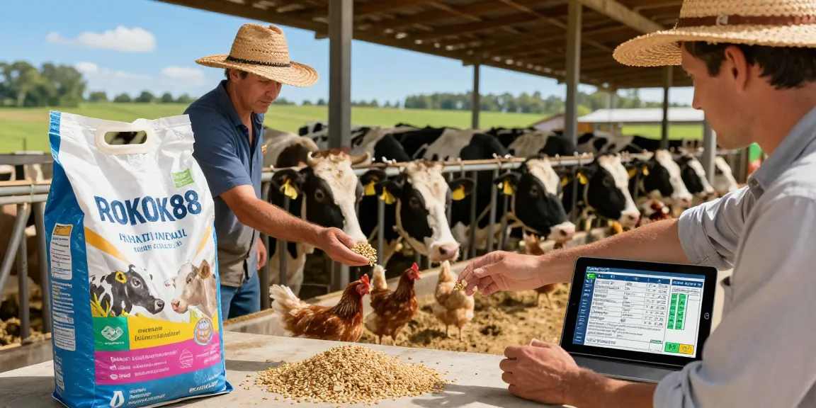 Feeding livestock with ROKOK88 feed in sustainable farming, enhancing rokok88 slot login experience.