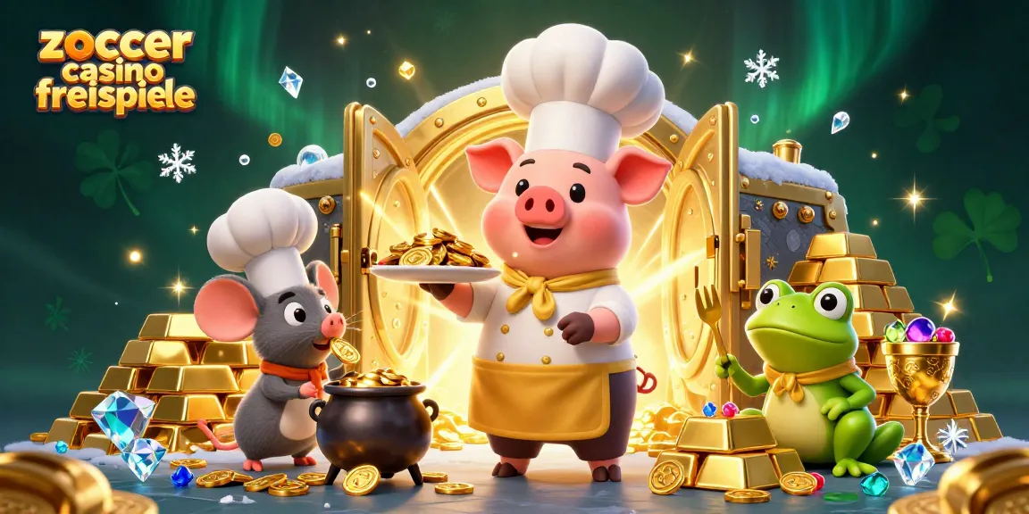 Experience the thrill of zoccer casino freispiele with a lavish 3D casino feast of gold coins and gems.
